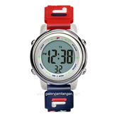 FILA 38-218-007 Digital Navy Red Silicone Strap