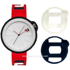 FILA 38-315-005WHDB Red Dial White Rubber Strap