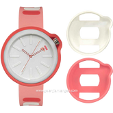 FILA 38-315-008WHLP Pink Dial White Rubber Strap