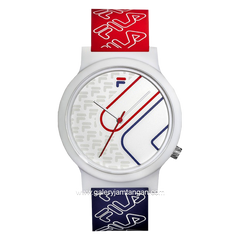 FILA 38-320-203 Red Blue Alloy Rubber Strap