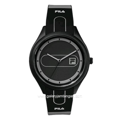 FILA 38-321-002 Black Grey Silicone Strap