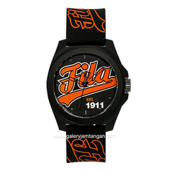 FILA 38-330-001 Black Dial Black Silicone Strap