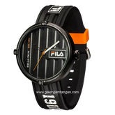 FILA 38-338-105 Black Dial Black Rubber Strap