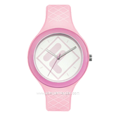 FILA 38-342-004 Pink Dial White Silicone Strap