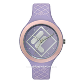 FILA 38-342-006 Purple Ring Pink Silicone Strap