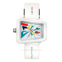 FILA 38-343-002 White Dial White Silicone Strap