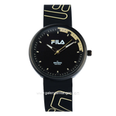 FILA 38-344-002 Black Dial Black Rubber Strap