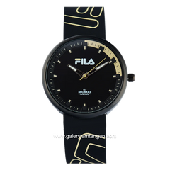 FILA 38-344-002 Black Dial Black Rubber Strap