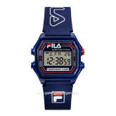 FILA 38-349-003 Digital Dial Blue Rubber Strap