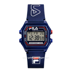 FILA 38-349-003 Digital Dial Blue Rubber Strap
