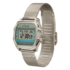 FILA 38-350-001 Digital Silver Stainless Steel Strap