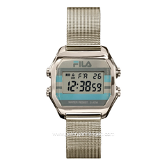 FILA 38-350-001 Digital Silver Stainless Steel Strap