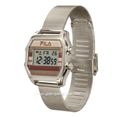 FILA 38-350-002 Digital Silver Stainless Steel Strap