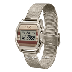 FILA 38-350-002 Digital Silver Stainless Steel Strap