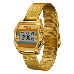 FILA 38-350-004 Digital Gold Stainless Steel Strap