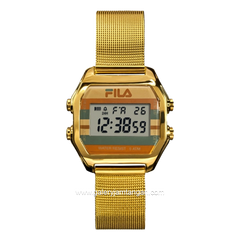 FILA 38-350-004 Digital Gold Stainless Steel Strap