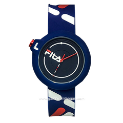 FILA 38-6081-005 Blue Dial Black Rubber