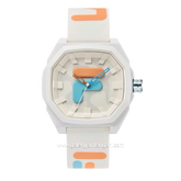 FILA 38-6105-007 White Dial White Rubber Strap