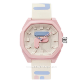 FILA 38-6105-008 Ivory Ring Pink Silicone Strap