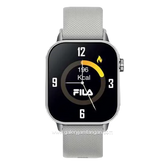 FILA SMARTWATCH SW/60C Grey Silver Silicone Strap