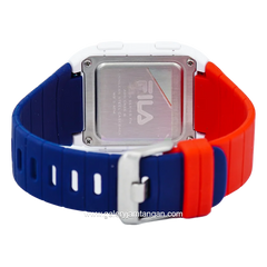 FILA 38-105-005 Red Blue Digital Rubber Strap