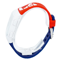 FILA 38-105-005 Red Blue Digital Rubber Strap