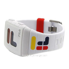 FILA 38-105-007 Red Blue Digital Rubber Strap