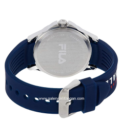 FILA 38-181-002 Blue Silver Dial Blue Rubber Strap