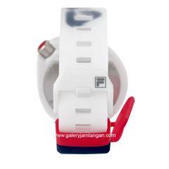FILA 38-199-004 White List Red Rubber Strap