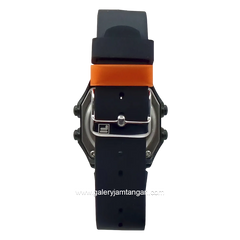 FILA 38-349-002 Digital Black Dial Black Rubber Strap