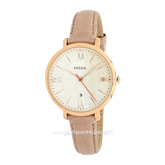 Fossil ES3487 Cream Rose Gold Leather Strap