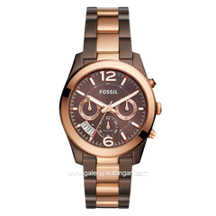 FOSSIL ES4284 Brown Dial Dual Tone Stainless Steel