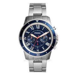 FOSSIL FS5238 Silver Dial Blue Stainless Steel