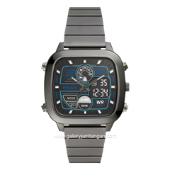 FOSSIL FS5892 Dual Time Grey Stainless Steel
