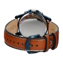 FOSSIL FS5151 Brown Silver Dial Blue Leather Strap