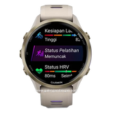 GARMIN FORERUNNER 970 FRENCH GRAY Smartwatch Silicone Strap