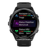 GARMIN FORERUNNER 970 BLACK Smartwatch Silicone Strap