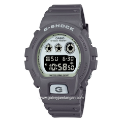 G-SHOCK DW-6900HD-8DR Grey Hiden Glow Doal Rubber Strap