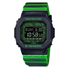 G-SHOCK DW-D5600TD-3DR Green Black Digital Rubber Strap