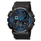 G-SHOCK GA-100-1A2DR Black Analog Digital Rubber Strap