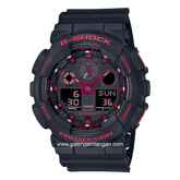 G-SHOCK GA-100BNR-1ADR Ignite Black Red Resin Strap