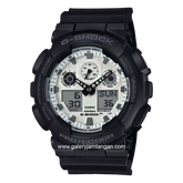 G-SHOCK GA-100WD-1ADR Dual Time Black Resin Strap