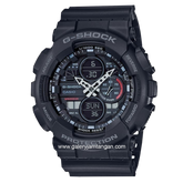 G-SHOCK GA-140-1A1DR Retro 90s Black Analog Digital Rubber Strap