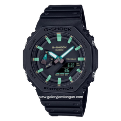 G-SHOCK GA-2100RC-1ADR Black Analog Digital Rubber Strap