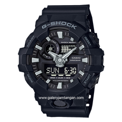 G-SHOCK GA-700-1BDR Black Analog Digital Rubber Strap
