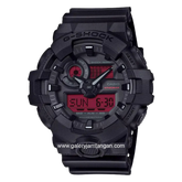 G-SHOCK GA-700BBR-1ADR Black Resin Strap