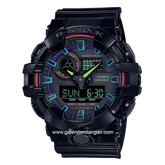 G-SHOCK GA-700RGB -1ADR Black Analog Digital Rubber Strap