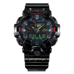 G-SHOCK GA-700RGB -1ADR Black Analog Digital Rubber Strap