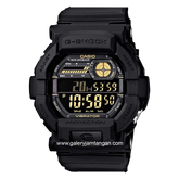 G-SHOCK GD-350-1BDR Black Digital Rubber Strap