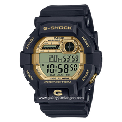 G-SHOCK GD-350GB-1DR Black Dial Gold Digital Rubber Strap